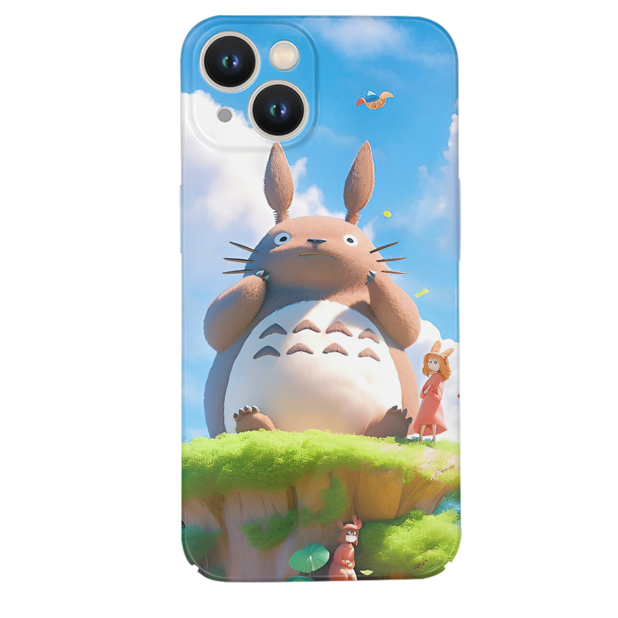 （画像用） となりのトトロ 草壁メイ 草壁サツキ My Neighbor Totoro Satsuki Kusakabe Mei Kusakabe 【iPhone 14シリーズ対応】ハードケース